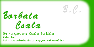 borbala csala business card